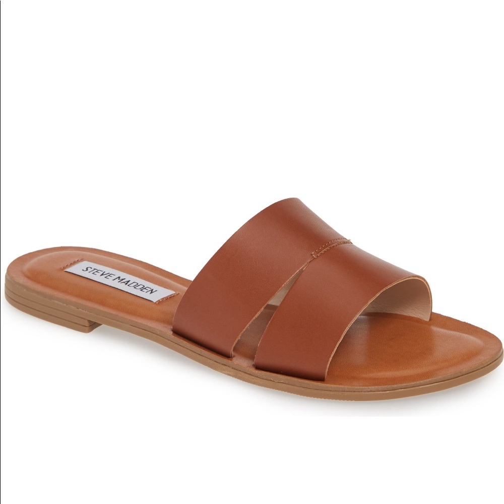 Gently worn Steve Madden slip on sandals